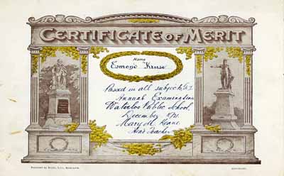 Certificate of Merit